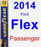 Passenger Wiper Blade for 2014 Ford Flex - Premium