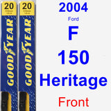 Front Wiper Blade Pack for 2004 Ford F-150 Heritage - Premium