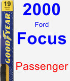 Passenger Wiper Blade for 2000 Ford Focus - Premium