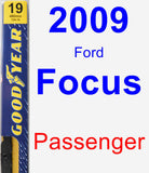 Passenger Wiper Blade for 2009 Ford Focus - Premium