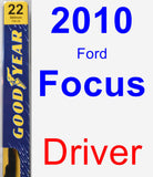 Driver Wiper Blade for 2010 Ford Focus - Premium