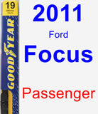 Passenger Wiper Blade for 2011 Ford Focus - Premium