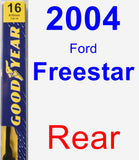 Rear Wiper Blade for 2004 Ford Freestar - Premium