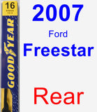 Rear Wiper Blade for 2007 Ford Freestar - Premium