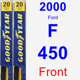 Front Wiper Blade Pack for 2000 Ford F-450 - Premium