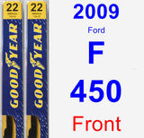 Front Wiper Blade Pack for 2009 Ford F-450 - Premium