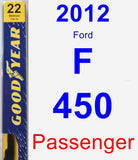 Passenger Wiper Blade for 2012 Ford F-450 - Premium