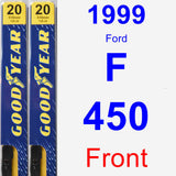 Front Wiper Blade Pack for 1999 Ford F-450 - Premium