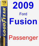 Passenger Wiper Blade for 2009 Ford Fusion - Premium