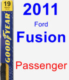 Passenger Wiper Blade for 2011 Ford Fusion - Premium