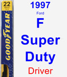 Driver Wiper Blade for 1997 Ford F Super Duty - Premium