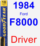 Driver Wiper Blade for 1984 Ford F8000 - Premium