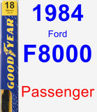Passenger Wiper Blade for 1984 Ford F8000 - Premium