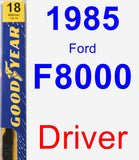 Driver Wiper Blade for 1985 Ford F8000 - Premium