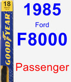 Passenger Wiper Blade for 1985 Ford F8000 - Premium