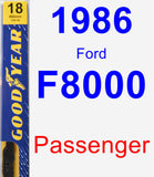 Passenger Wiper Blade for 1986 Ford F8000 - Premium