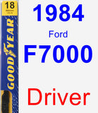 Driver Wiper Blade for 1984 Ford F7000 - Premium