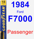 Passenger Wiper Blade for 1984 Ford F7000 - Premium