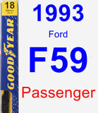 Passenger Wiper Blade for 1993 Ford F59 - Premium