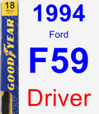 Driver Wiper Blade for 1994 Ford F59 - Premium
