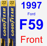 Front Wiper Blade Pack for 1997 Ford F59 - Premium