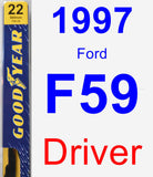 Driver Wiper Blade for 1997 Ford F59 - Premium