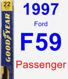 Passenger Wiper Blade for 1997 Ford F59 - Premium