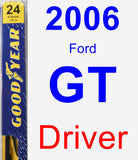 Driver Wiper Blade for 2006 Ford GT - Premium