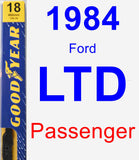 Passenger Wiper Blade for 1984 Ford LTD - Premium