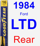 Rear Wiper Blade for 1984 Ford LTD - Premium