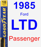 Passenger Wiper Blade for 1985 Ford LTD - Premium