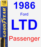 Passenger Wiper Blade for 1986 Ford LTD - Premium