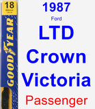 Passenger Wiper Blade for 1987 Ford LTD Crown Victoria - Premium