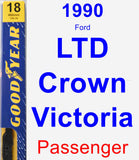 Passenger Wiper Blade for 1990 Ford LTD Crown Victoria - Premium