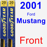 Front Wiper Blade Pack for 2001 Ford Mustang - Premium