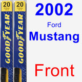 Front Wiper Blade Pack for 2002 Ford Mustang - Premium