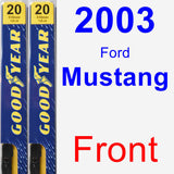 Front Wiper Blade Pack for 2003 Ford Mustang - Premium