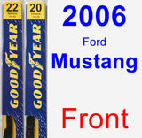 Front Wiper Blade Pack for 2006 Ford Mustang - Premium