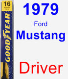 Driver Wiper Blade for 1979 Ford Mustang - Premium