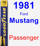 Passenger Wiper Blade for 1981 Ford Mustang - Premium