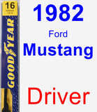 Driver Wiper Blade for 1982 Ford Mustang - Premium