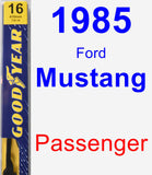Passenger Wiper Blade for 1985 Ford Mustang - Premium