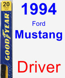 Driver Wiper Blade for 1994 Ford Mustang - Premium