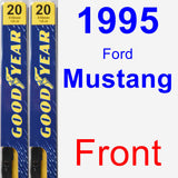 Front Wiper Blade Pack for 1995 Ford Mustang - Premium
