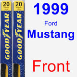 Front Wiper Blade Pack for 1999 Ford Mustang - Premium