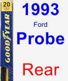 Rear Wiper Blade for 1993 Ford Probe - Premium