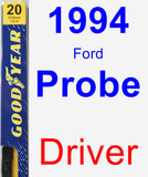 Driver Wiper Blade for 1994 Ford Probe - Premium