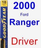 Driver Wiper Blade for 2000 Ford Ranger - Premium