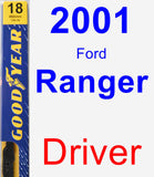 Driver Wiper Blade for 2001 Ford Ranger - Premium