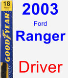 Driver Wiper Blade for 2003 Ford Ranger - Premium